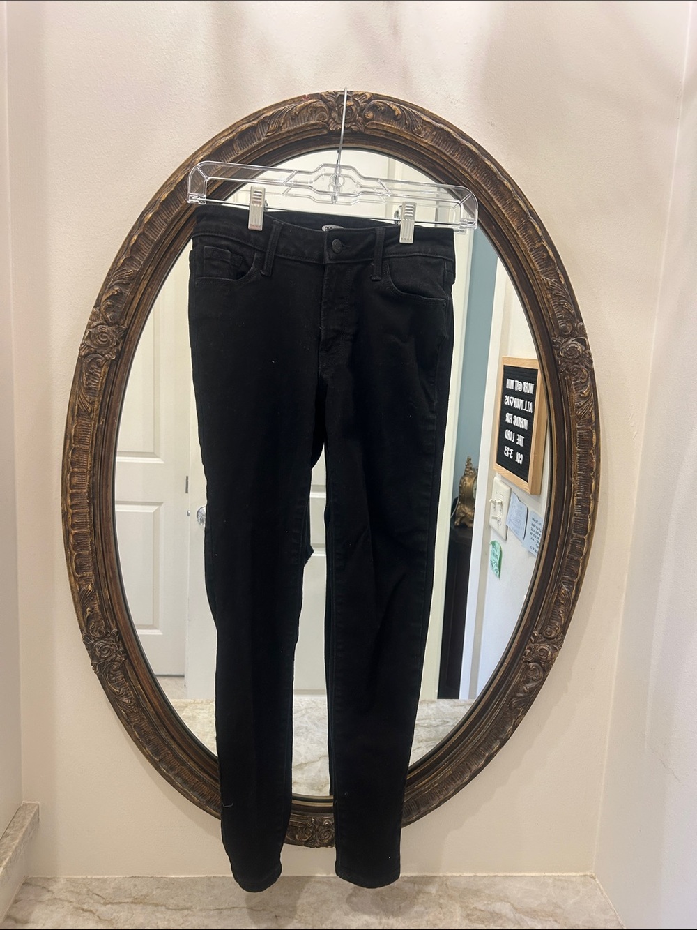 Old Navy - 0Short - Black Women's mid rise Skinny Jeans
